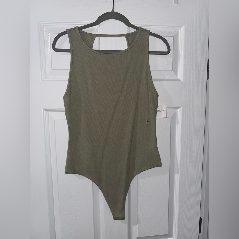 American Eagle Outfitters Olive Bodysuit